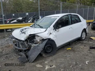 2009 Nissan Versa 1.8 S with VIN 3N1BC11E19L463266, listed as a Copart auction lot 47758755 with 111,257 mi miles and Salvage Title. Bid and sale history available at carsss.com. Image 1.