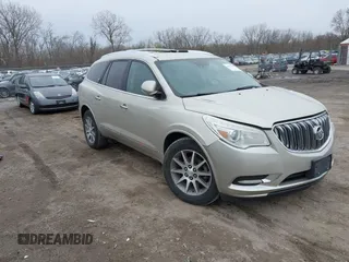 2014 Buick Enclave Leather with VIN 5GAKRBKD3EJ262561, listed as a IAAI auction lot 41972245 with 225,583 mi miles and . Bid and sale history available at DreamBid. Image 1.