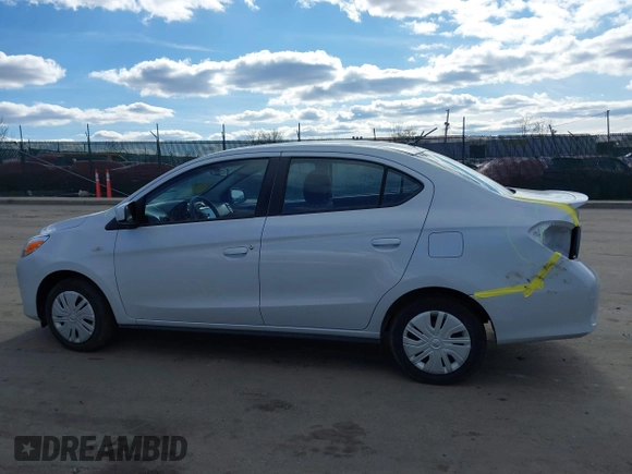 2021 Mitsubishi Mirage G4 ES with VIN ML32FUFJXMHF03367, listed as a IAAI auction lot 41689389 with 19,898 mi miles. Bid and sale history available at carsss.com. Image 13.