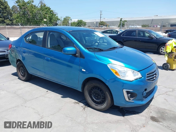 2017 Mitsubishi Mirage ES z VIN ML32F3FJ4HHF08659, wystawiony jako IAAI lot #42414448 z przebiegiem 57 265 mil mil oraz . Historia ofert i sprzedaży dostępna na DreamBid. Obrazek 1.