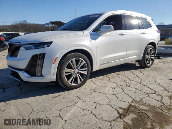 2021 Cadillac XT6 Premium Luxury with VIN 1GYKPDRS4MZ115888, listed as a Copart auction lot 88755015 with 123,314 mi miles and Salvage title. Bid and sale history available at DreamBid. Image 1.