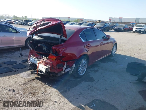 2013 Lexus GS 350 z VIN JTHBE1BL7D5023421, wystawiony jako IAAI lot #42009332 z przebiegiem 136 104 mil mil oraz . Historia ofert i sprzedaży dostępna na DreamBid. Obrazek 4.