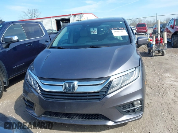 2018 Honda Odyssey EX-L with VIN 5FNRL6H77JB101803, listed as a IAAI auction lot 41927622 with 147,587 mi miles. Bid and sale history available at carsss.com. Image 12.