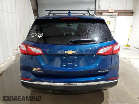 2021 Chevrolet Equinox Premier z VIN 2GNAXNEV3M6138086, wystawiony jako Copart lot #41781105 z przebiegiem 18 008 mil mil oraz Szkoda całkowita • Salvage title. Historia ofert i sprzedaży dostępna na DreamBid. Obrazek 6.