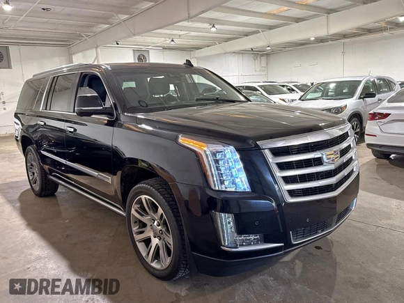 2016 Cadillac Escalade ESV Premium Collection with VIN 1GYS4JKJ3GR274575, listed as a Copart auction lot 60325075 with 120,577 mi miles and Salvage title. Bid and sale history available at DreamBid. Image 1.