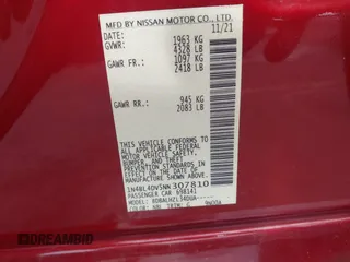 2022 Nissan Altima SV z VIN 1N4BL4DV5NN307810, wystawiony jako IAAI lot #42210773 z przebiegiem 135 459 mil mil oraz . Historia ofert i sprzedaży dostępna na DreamBid. Obrazek 9.