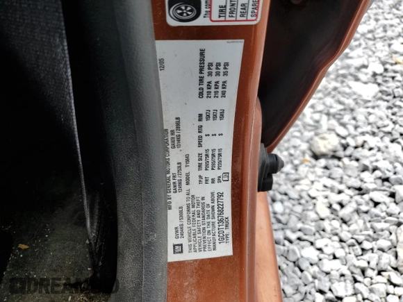 2006 Chevrolet Colorado 3LT z VIN 1GCDT136768227792, wystawiony jako Copart lot #58733215 z przebiegiem 225 400 mil mil oraz Szkoda całkowita • Salvage title. Historia ofert i sprzedaży dostępna na DreamBid. Obrazek 12.