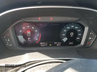 2022 Audi Q3 S line Premium with VIN WA1DECF38N1021731, listed as a Copart auction lot 47646805 with 38,057 mi miles and Salvage Title. Bid and sale history available at carsss.com. Image 9.