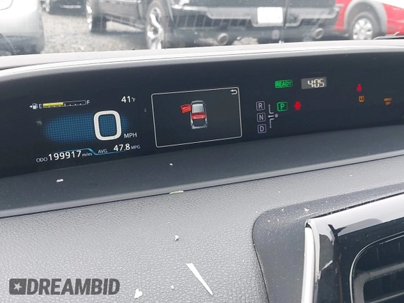 2017 Toyota Prius Two with VIN JTDKARFU9H3038521, listed as a IAAI auction lot 41477948 with 199,917 mi miles. Bid and sale history available at carsss.com. Image 7.