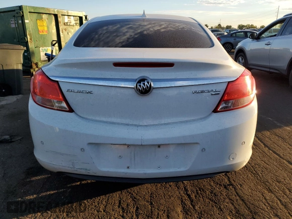 2011 Buick Regal CXL RL3 with VIN W04GR5EC4B1008517, listed as a Copart auction lot 66125254 with 166,753 mi miles and Clean Title. Bid and sale history available at DreamBid. Image 6.