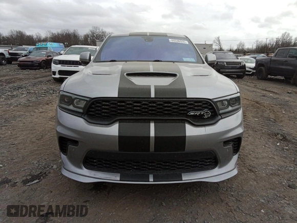 2021 Dodge Durango SRT Hellcat with VIN 1C4SDJH97MC643259, listed as a Copart auction lot 44536555 with 49,489 mi miles and Salvage Title. Bid and sale history available at DreamBid. Image 5.