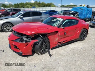2024 Toyota GR Supra 3.0 with VIN WZ1DB0G0XRW067394, listed as a Copart auction lot 70492244 with 395 mi miles and Salvage Title. Bid and sale history available at carsss.com. Image 1.