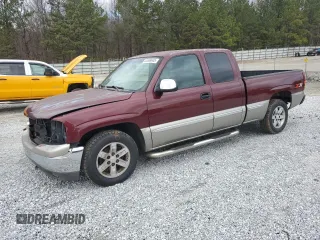 2000 GMC New Sierra 1500 SLE with VIN 2GTEC19TXY1347416, listed as a Copart auction lot 43869945 with 203,663 mi miles and Salvage Title. Bid and sale history available at carsss.com. Image 1.