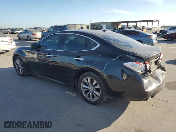 2013 Infiniti M37 with VIN JN1BY1AP7DM510222, listed as a Copart auction lot 69380494 with 113,487 mi miles and Salvage Title. Bid and sale history available at carsss.com. Image 2.