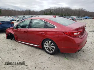 2017 Hyundai Sonata Sport with VIN 5NPE34AF4HH557449, listed as a Copart auction lot 53828695 with 32,103 mi miles and Salvage Title. Bid and sale history available at carsss.com. Image 2.