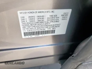 2022 Acura MDX с VIN 5J8YE1H31NL006356, выставлен на аукционе Copart как лот 58054345 с пробегом 35 987 миль миль и Чистый • Clean title. История ставок и продаж доступна на DreamBid. Изображение 13.