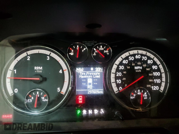 2010 Dodge Ram 2500 SLT with VIN 3D7UT2CL1AG188976, listed as a Copart auction lot 86336574 with 297,609 mi miles and Salvage Title. Bid and sale history available at carsss.com. Image 9.