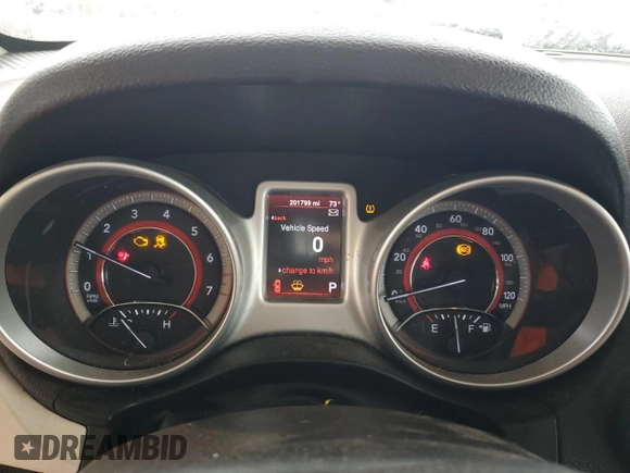 2013 Dodge Journey American Value with VIN 3C4PDCAB5DT656997, listed as a Copart auction lot 57123565 with 201,799 mi miles and Salvage title. Bid and sale history available at DreamBid. Image 9.