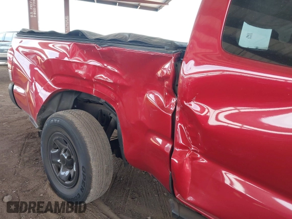 2022 Toyota Tacoma SR with VIN 3TYRX5GN0NT063643, listed as a IAAI auction lot 42368482 with 23,784 mi miles and . Bid and sale history available at DreamBid. Image 6.