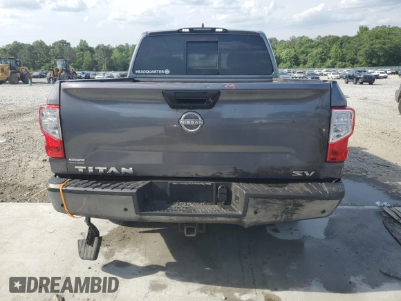 2023 Nissan Titan SV with VIN 1N6AA1EF8PN115329, listed as a Copart auction lot 55326915 with 19,647 mi miles and Salvage title. Bid and sale history available at DreamBid. Image 6.