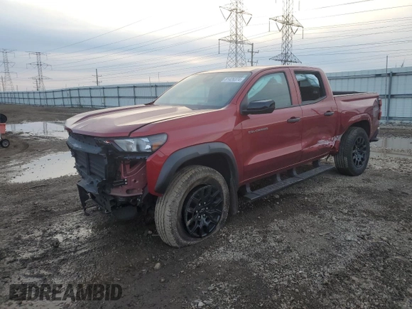 2023 Chevrolet Colorado 4WD Trail Boss with VIN 1GCPTEEK6P1199007, listed as a Copart auction lot 81426374 with Not Provided miles and Salvage Title. Bid and sale history available at carsss.com. Image 1.