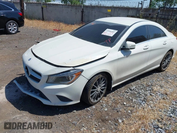 2014 Mercedes-Benz CLA 250 with VIN WDDSJ4GB0EN136231, listed as a IAAI auction lot 42046182 with 94,729 mi miles and . Bid and sale history available at DreamBid. Image 2.