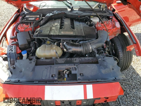 2021 Ford Mustang GT with VIN 1FA6P8CF6M5116547, listed as a Copart auction lot 54129165 with 71,620 mi miles and Salvage title. Bid and sale history available at DreamBid. Image 11.