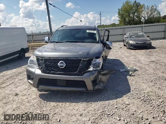 2020 Nissan Armada SL with VIN JN8AY2ND7L9109709, listed as a Copart auction lot 69056124 with 53,593 mi miles and Salvage Title. Bid and sale history available at carsss.com. Image 12.