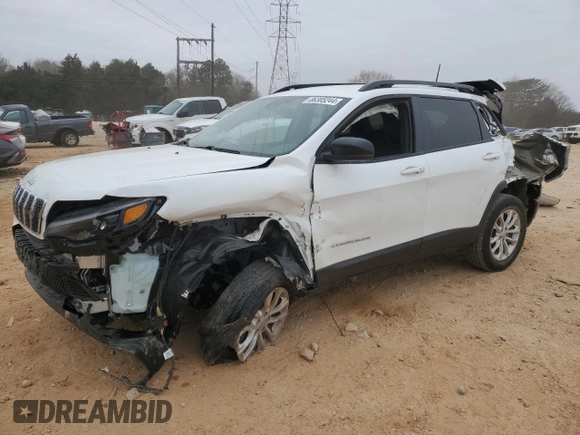 2022 Jeep Cherokee Latitude Lux with VIN 1C4PJMMN3ND543450, listed as a Copart auction lot 86385244 with 13,258 mi miles and Salvage title. Bid and sale history available at DreamBid. Image 1.