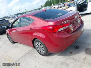 2012 Hyundai Elantra GLS with VIN KMHDH4AE8CU466814, listed as a IAAI auction lot 41933252 with 134,640 mi miles. Bid and sale history available at carsss.com. Image 3.