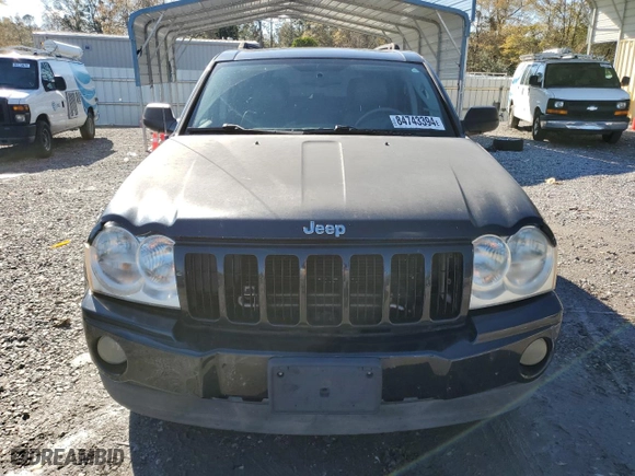 2005 Jeep Grand Cherokee Laredo with VIN 1J4HS48N05C566325, listed as a Copart auction lot 84743394 with 160,840 mi miles and Salvage Title. Bid and sale history available at carsss.com. Image 5.