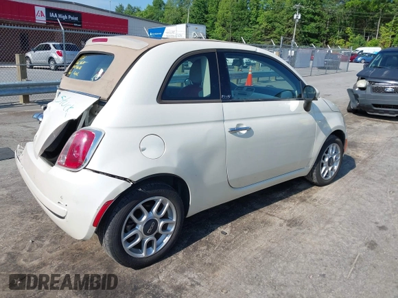 2013 FIAT 500 Pop with VIN 3C3CFFDR7DT512732, listed as a IAAI auction lot 42443988 with 120,681 mi miles and . Bid and sale history available at DreamBid. Image 4.