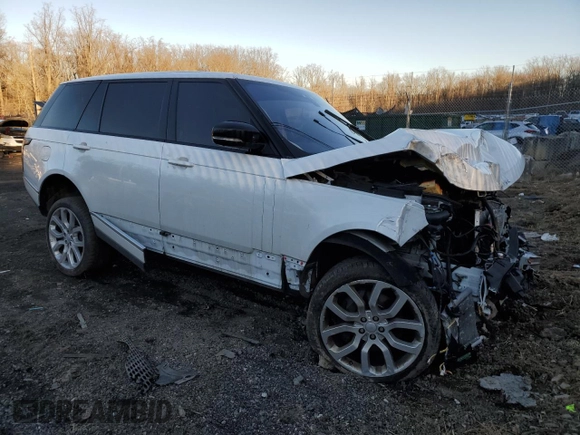 2017 Land Rover Range Rover with VIN SALGS5FE7HA328474, listed as a Copart auction lot 45054175 with 56,600 mi miles and Salvage title. Bid and sale history available at DreamBid. Image 4.