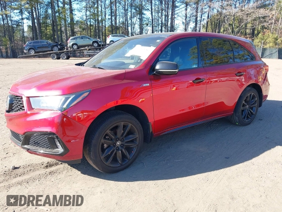 2020 Acura MDX w/Advance/Entertainment Pkg with VIN 5J8YD4H93LY000194, listed as a IAAI auction lot 41292756 with 55,274 mi miles. Bid and sale history available at carsss.com. Image 17.