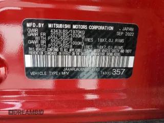 2022 Mitsubishi Outlander Sport ES with VIN JA4ARUAU6NU024140, listed as a Copart auction lot 50470765 with 18,776 mi miles and Salvage Title. Bid and sale history available at carsss.com. Image 13.