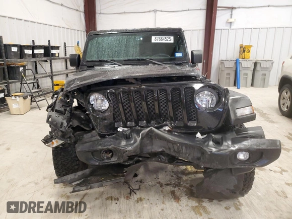 2022 Jeep Wrangler Unlimited Sport with VIN 1C4HJXDG4NW206622, listed as a Copart auction lot 87664525 with 62,240 mi miles and Salvage Title. Bid and sale history available at DreamBid. Image 5.