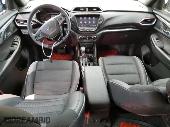 2021 Chevrolet TrailBlazer RS with VIN KL79MUSL4MB123432, listed as a Copart auction lot 54583453 with 21,949 mi miles. Bid and sale history available at carsss.com. Image 8.