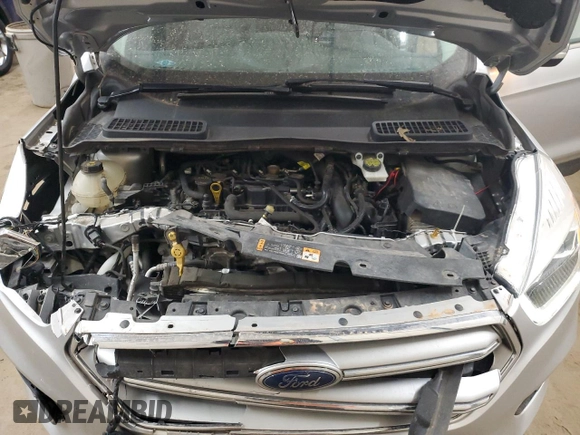 2017 Ford Escape Titanium with VIN 1FMCU0JD6HUE70200, listed as a Copart auction lot 49141595 with 92,159 mi miles and Salvage Title. Bid and sale history available at DreamBid. Image 12.