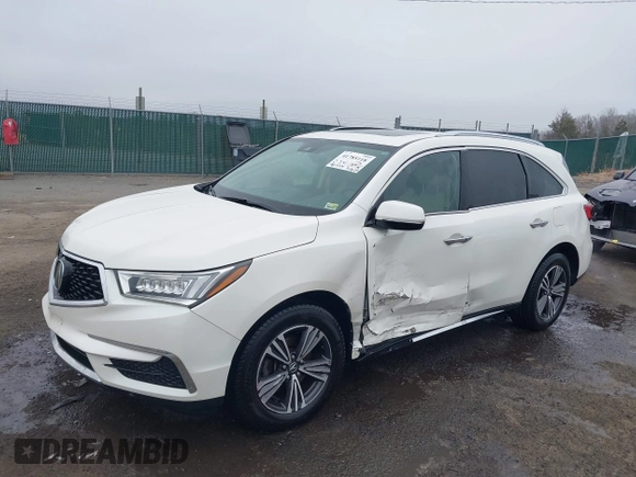 2017 Acura MDX with VIN 5FRYD4H39HB024919, listed as a IAAI auction lot 41785118 with 90,573 mi miles. Bid and sale history available at carsss.com. Image 18.