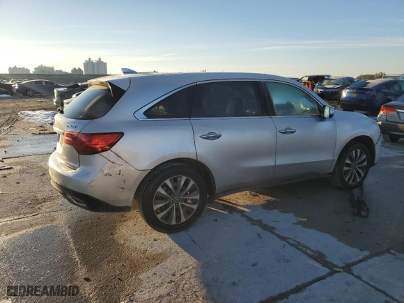 2015 Acura MDX Tech Pkg with VIN 5FRYD3H42FB004866, listed as a Copart auction lot 42027145 with 185,725 mi miles and Salvage Title. Bid and sale history available at carsss.com. Image 3.