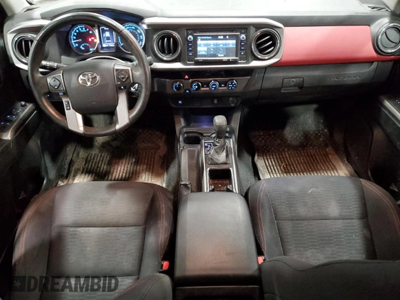 2017 Toyota Tacoma SR5 with VIN 5TFDZ5BN5HX028165, listed as a Copart auction lot 52676445 with 114,824 mi miles and Salvage Title. Bid and sale history available at carsss.com. Image 8.