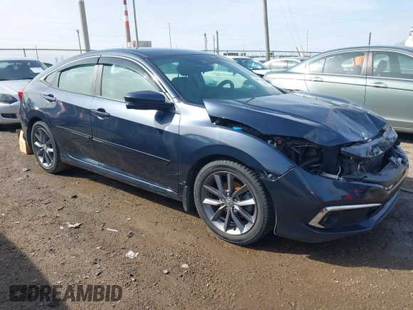 2019 Honda Civic Sedan EX with VIN 19XFC1F33KE010363, listed as a IAAI auction lot 41863301 with 77,578 mi miles. Bid and sale history available at carsss.com. Image 1.
