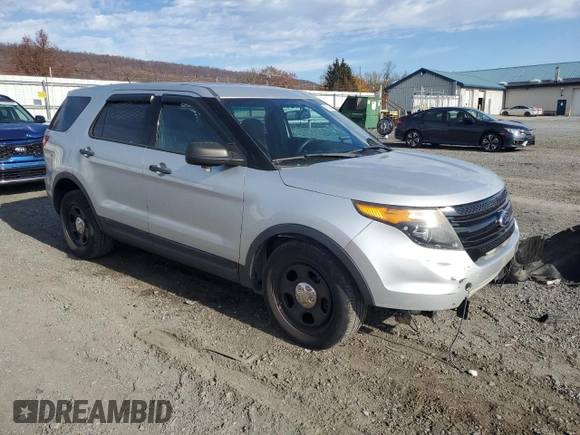 2014 Ford Utility Police Interceptor with VIN 1FM5K8AR1EGC01993, listed as a Copart auction lot 81580494 with 131,243 mi miles and Salvage Title. Bid and sale history available at carsss.com. Image 4.