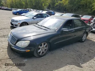 2005 Mercedes-Benz S-Class 5.0L with VIN WDBNG84J15A455913, listed as a Copart auction lot 72368294 with 146,334 mi miles and Clean Title. Bid and sale history available at carsss.com. Image 1.