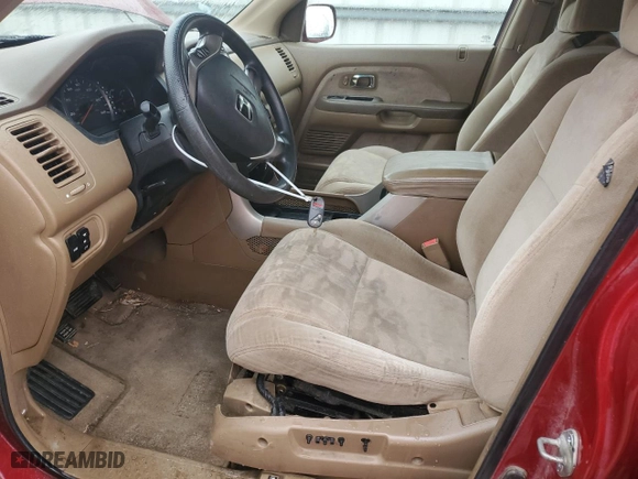 2004 Honda Pilot EX with VIN 5FNYF18454B002574, listed as a Copart auction lot 47296815 with 209,073 mi miles and Salvage Title. Bid and sale history available at carsss.com. Image 7.