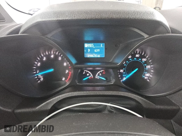 2017 Ford Transit Connect XLT z VIN NM0GE9F73H1325558, wystawiony jako Copart lot #58307745 z przebiegiem 98 670 mil mil oraz Czysty tytuł • Clean title. Historia ofert i sprzedaży dostępna na DreamBid. Obrazek 9.