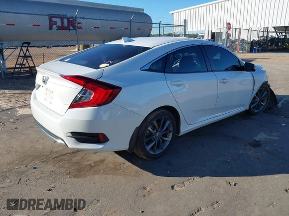 2021 Honda Civic Sedan EX-L with VIN 2HGFC1F72MH705025, listed as a IAAI auction lot 40921006 with 81,043 mi miles. Bid and sale history available at carsss.com. Image 4.