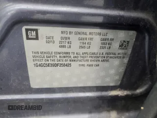 2013 Buick LaCrosse Leather с VIN 1G4GC5E39DF258425, выставлен на аукционе Copart как лот 60646225 с пробегом 152 288 миль миль и Списание • Salvage title. История ставок и продаж доступна на DreamBid. Изображение 12.