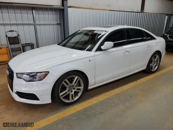 2015 Audi A6 3.0T Premium Plus with VIN WAUFGAFC3FN015727, listed as a Copart auction lot 48057025 with 0 miles and Clean Title. Bid and sale history available at carsss.com. Image 1.