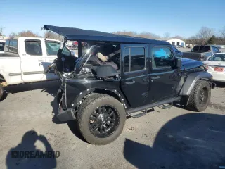 2022 Jeep Wrangler Unlimited Sport with VIN 1C4HJXDG6NW144897, listed as a Copart auction lot 83474284 with Not Provided miles and Salvage Title. Bid and sale history available at DreamBid. Image 3.